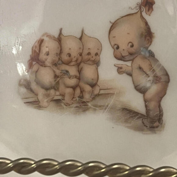 Kewpie Dish Germany Rose O’Neill Germany Stamped Kewpie Early 20th Century - Picture 4 of 9